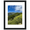 High-quality framed art print of Malibu Canyon in spring bloom wildflowers, California poster art by My Store, 6x8 inches.