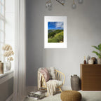 High-quality framed art print of Malibu Canyon in spring bloom wildflowers, California poster art by My Store, 15x20 cm.