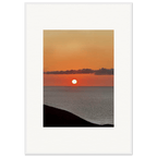 Vibrant Mediterranean Sunset framed poster print by My Store, 15x20 cm, white frame, colorful travel wall art for any room