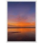 Vibrant California sunset framed poster by My Store, 15x20 cm print in a white premium wooden frame with colorful California poster art.