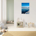 Wooden framed Hudson Valley winter poster with snowy landscape, part of the Travel Collection Studio Edition.