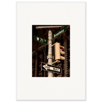 NYC Series framed poster featuring iconic street signs, urban decor print with white frame, part of the Studio Edition travel collection.