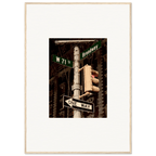 NYC Series framed poster featuring iconic street signs, urban decor print with white frame from the Studio Edition travel collection.