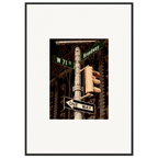 NYC Series framed poster featuring iconic street signs, urban decor print in a white 8x10-inch frame from the Studio Edition collection.