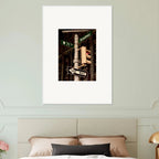NYC Series framed poster featuring iconic street signs artwork, urban decor print on white frame, part of Studio Edition travel collection.