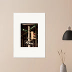 NYC Series framed poster featuring iconic street signs artwork, urban decor print in white frame, part of travel collection.