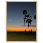 California Sunset Wall Art print featuring Venice Beach scene on canvas with a wood frame, Studio Edition holiday decor.