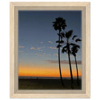California Sunset Wall Art print featuring fall scenery at Venice Beach, with a wooden frame, studio edition canvas decor.