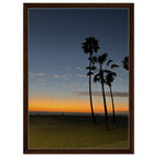 California Sunset Wall Art print by My Store, featuring Venice Beach fall scene on canvas with wood frame, studio edition.