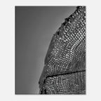 Minimalist black and white abstract canvas wall art featuring architectural light study, part of the Travel Collection Studio Edition.