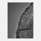 Minimalist black and white abstract canvas wall art from the Architectural Light Study Travel Collection, 20x30 cm print.