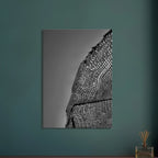 Minimalist black and white abstract canvas wall art featuring architectural light study from the Travel Collection Studio Edition.