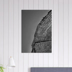 Minimalist black and white abstract canvas wall art featuring architectural light study, part of the Travel Collection Studio Edition.