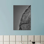 Minimalist black and white abstract canvas wall art featuring architectural light study from the Travel Collection studio edition.