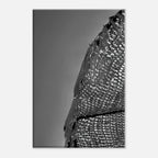 Black and white abstract canvas wall art print titled Architectural Light Study, part of the Travel Collection Studio Edition.