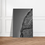 Minimalist black and white abstract canvas wall art featuring architectural light study, part of the Spring '26 Travel Collection.