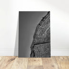 Black and white abstract canvas wall art titled Architectural Light Study, minimalistic design from the Travel Collection Studio Edition.