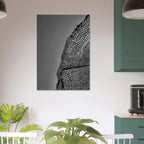 Minimalist black and white abstract canvas wall art from the Architectural Light Study Travel Collection, 20x30 cm print.