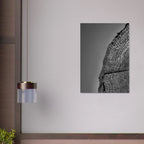 Minimalist black and white abstract canvas wall art featuring architectural light study from the Travel Collection Studio Edition.