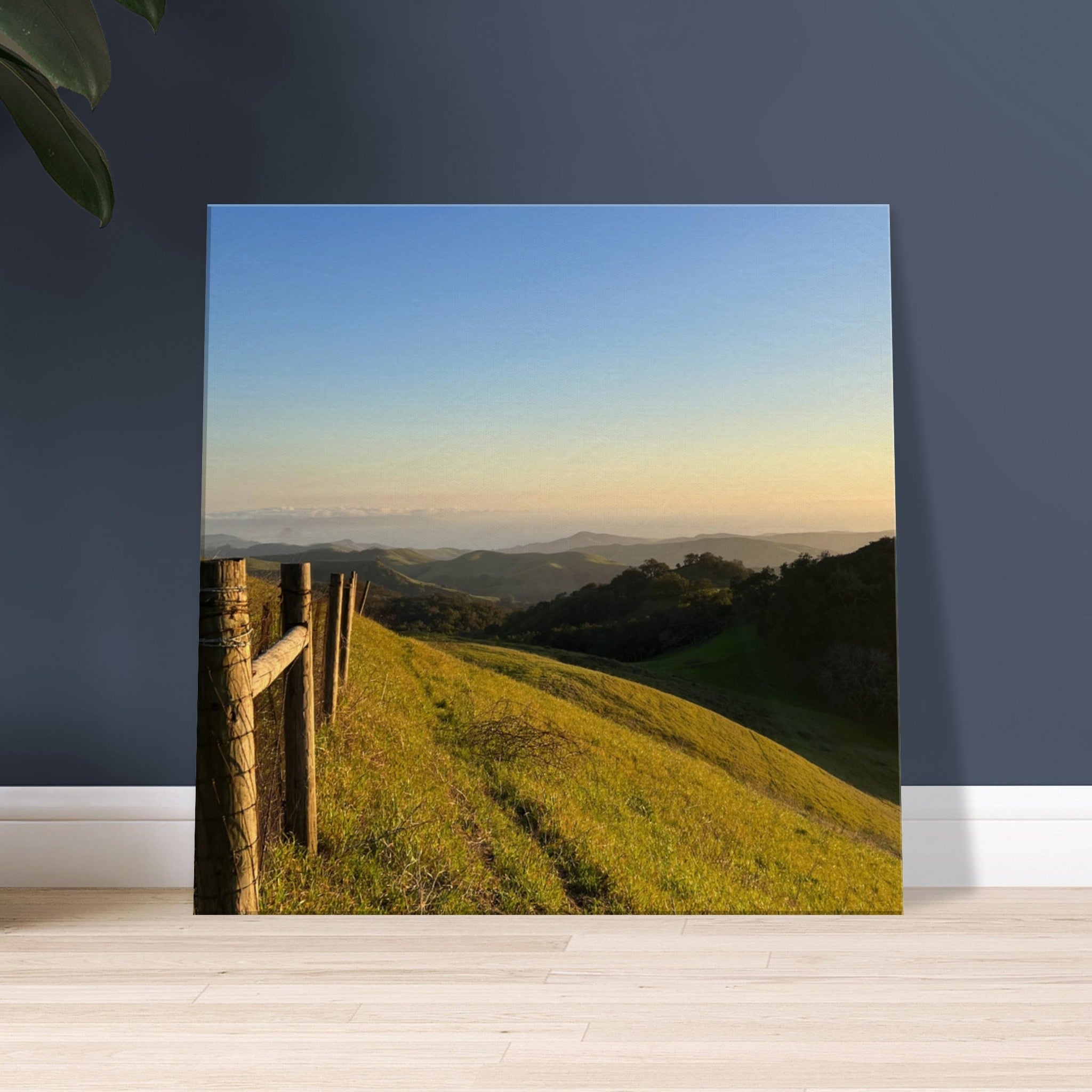 California canvas wall art showing a Central Coast sunset, studio edition print on high-quality canvas material.