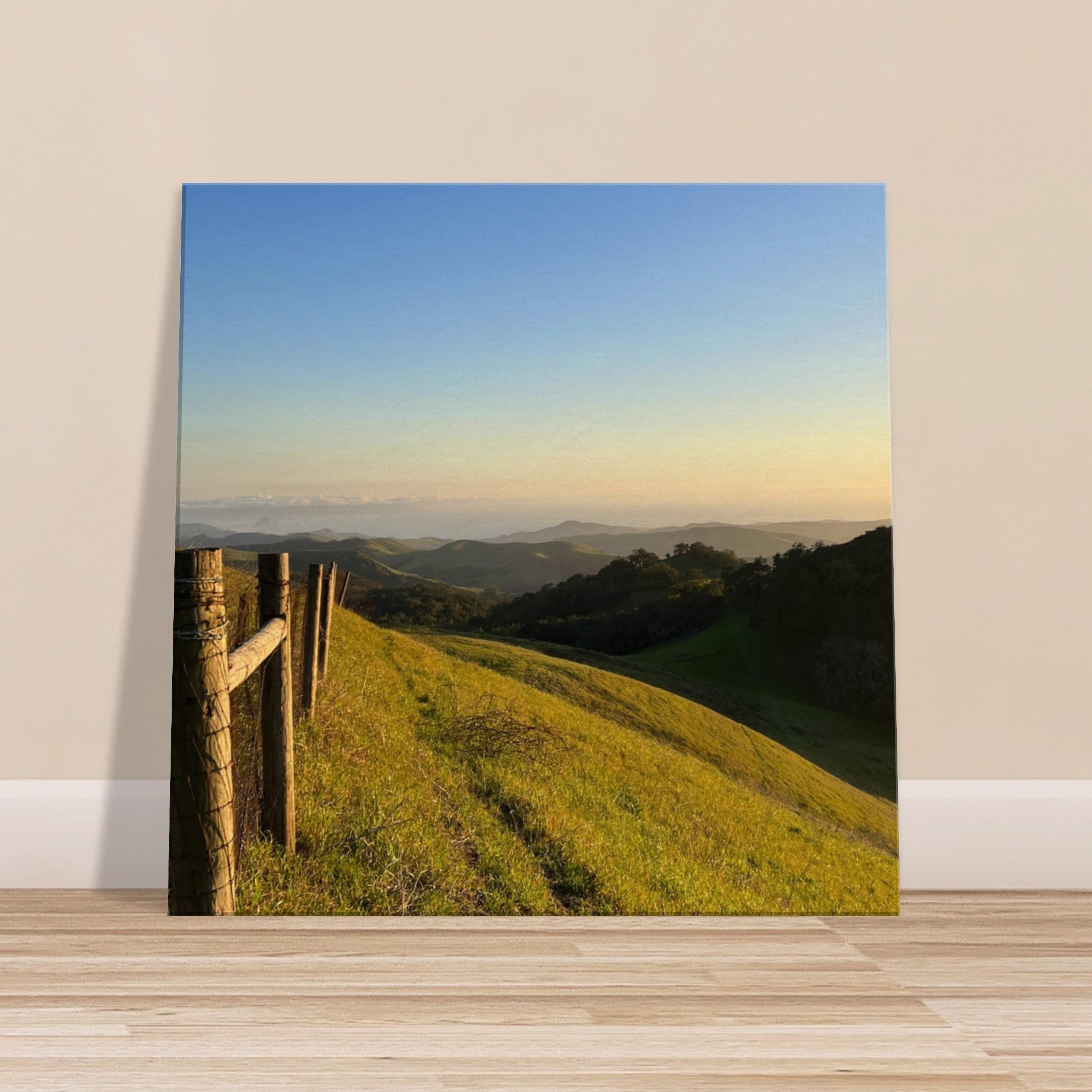 Canvas print of Central Coast Sunset wall art by My Store, 20x30 cm, featuring vibrant California coastal scenery.