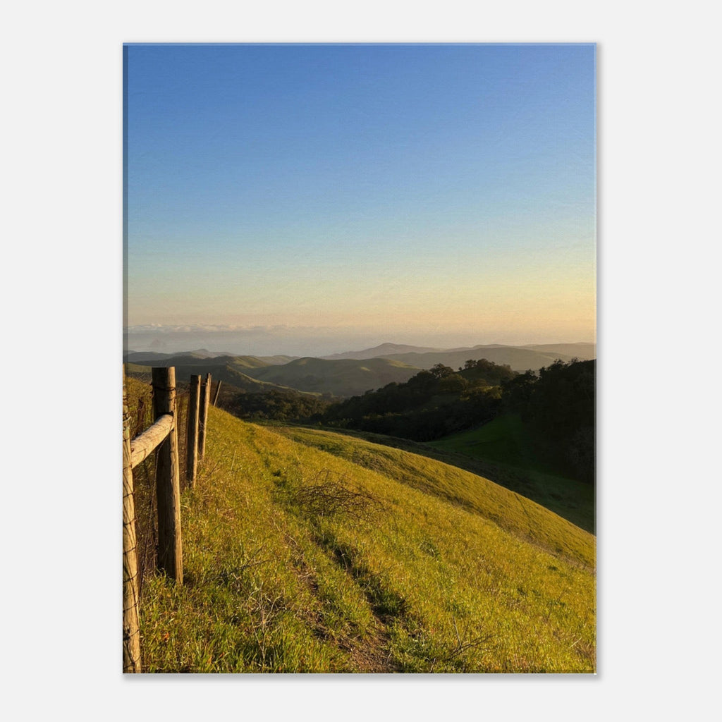 Canvas print of Central Coast Sunset wall art, California landscape, 20x30 cm, studio edition, vibrant sunset scene on canvas.