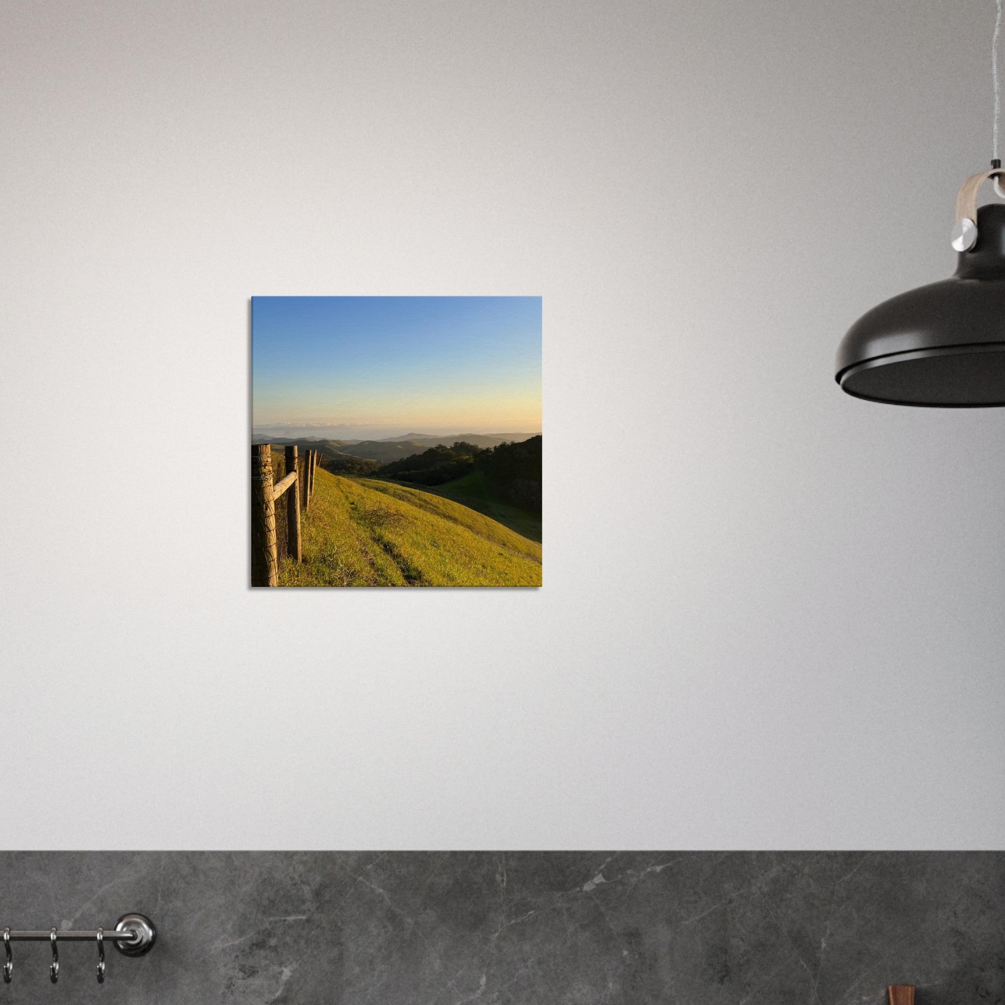 California Canvas art print featuring a Central Coast sunset, 20x30 cm wall art with vibrant colors and scenic coastal view.