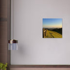 Canvas art print of a Central Coast sunset, California wall art in 20x30 cm Studio Edition, showcasing vibrant coastal scenery.