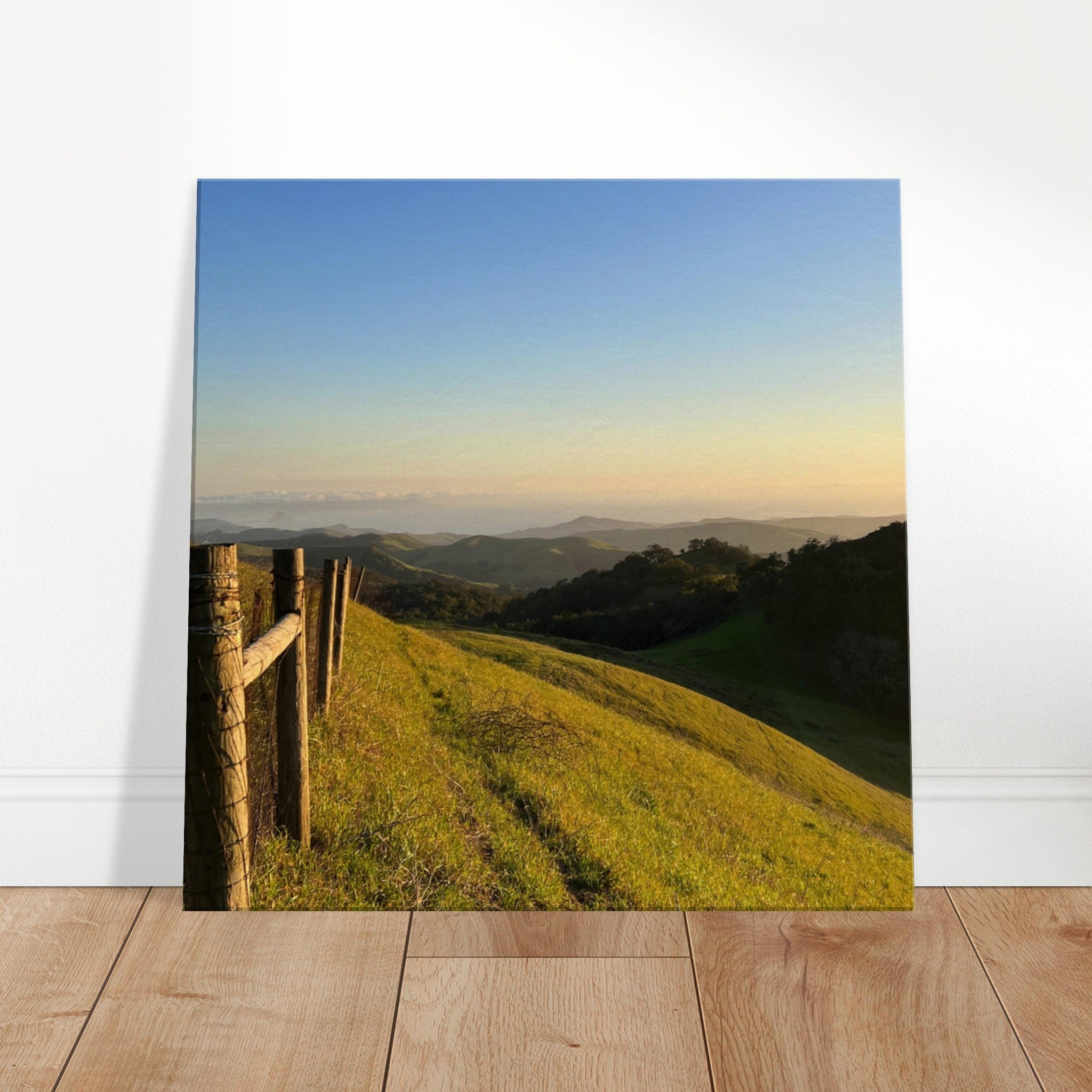 Canvas art print of a Central Coast sunset, California wall art, Studio Edition on 20x30 cm material, vibrant coastal scene.