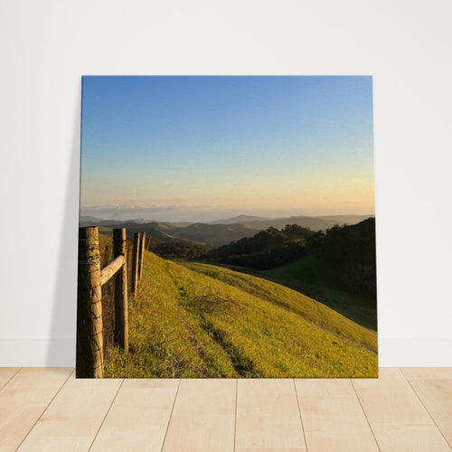 California Central Coast sunset canvas print, coastal wall art on 20x30cm canvas with vibrant sunset colors and scenic coastal views