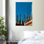 Canvas artwork print of Mexico cactus family on rooftop, part of the Travel Collection Studio Edition, Spring 26.