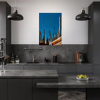 Canvas artwork featuring Mexico cactus family on rooftop, part of the Travel Collection Studio Edition, 20x30 cm print.