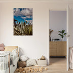 Canvas artwork showcasing Oaxaca Desert mezcal plantation from the Travel Collection by My Store, vibrant spring colors.