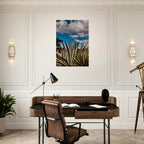 Oaxaca Desert canvas artwork featuring a mezcal plantation from the Travel Collection, Studio Edition Spring '26.
