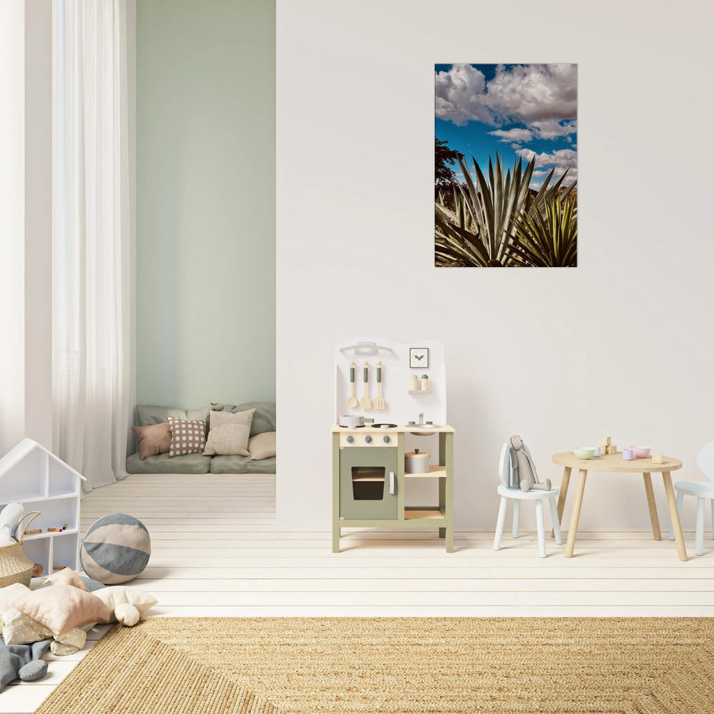 Oaxaca Desert canvas artwork showcasing mezcal plantation from the Spring '26 travel collection by My Store.