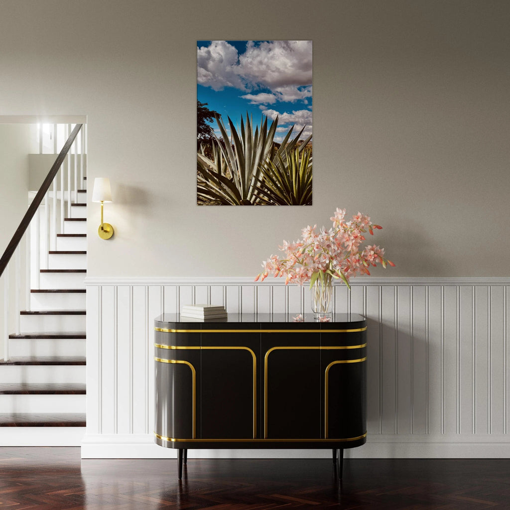 Oaxaca Desert canvas artwork featuring a mezcal plantation from the travel collection, Studio Edition, Spring '26.