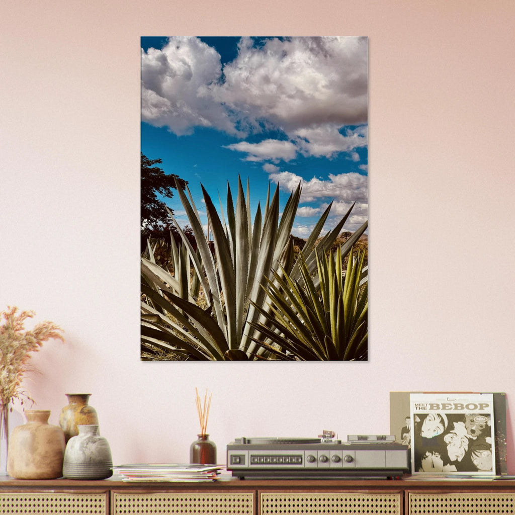Oaxaca Desert canvas artwork featuring a mezcal plantation from the Spring' 26 travel collection by My Store.