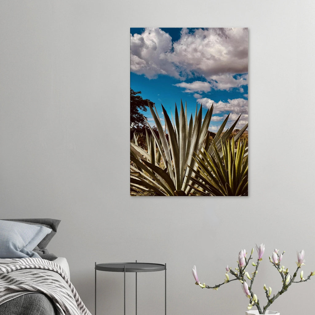 Oaxaca Desert canvas artwork featuring a mezcal plantation from the Spring '26 travel collection by My Store.