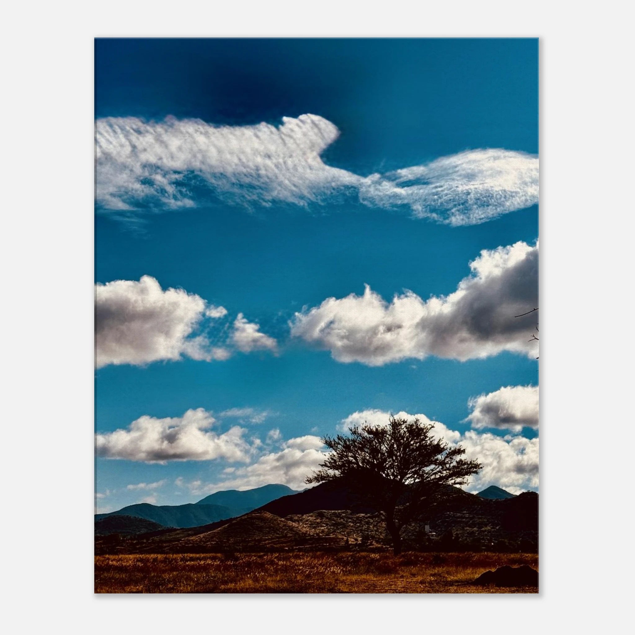 Oaxaca Mountains canvas artwork from the Travel Collection, showcasing vibrant colors and scenic views of Mexico.