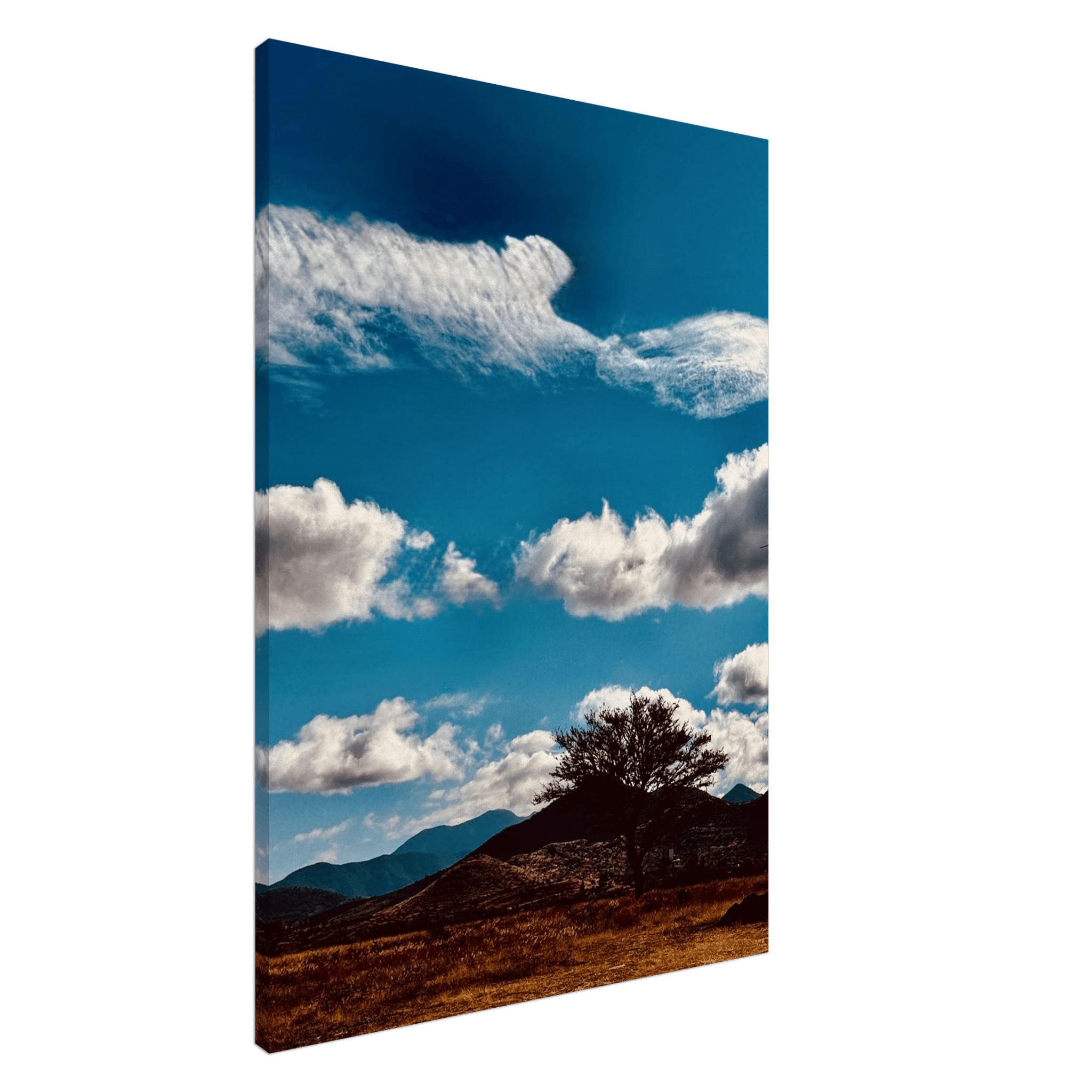 Oaxaca Mountains canvas artwork from the Travel Collection, featuring vibrant colors and scenic landscapes.