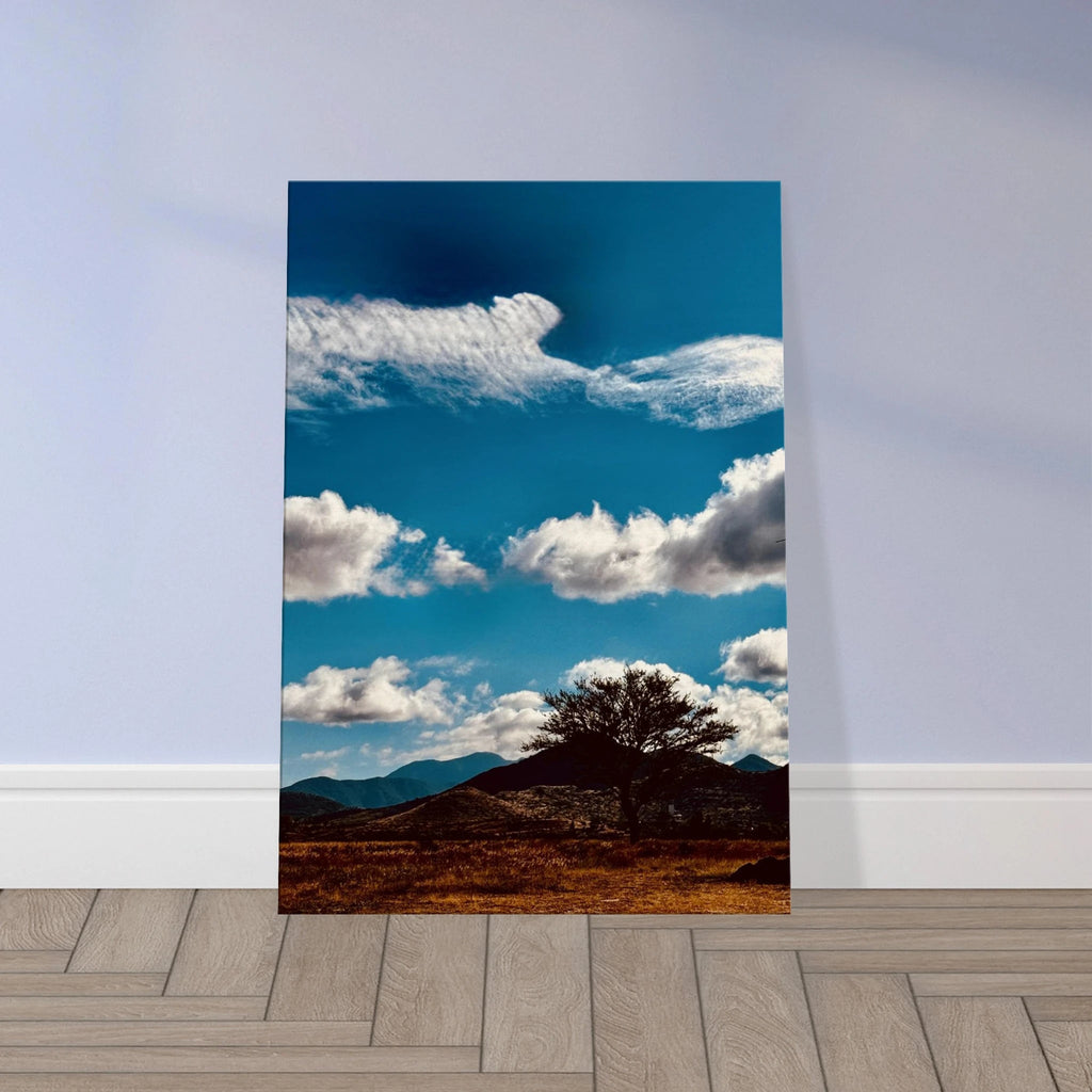 Oaxaca Mountains canvas artwork from the Travel Collection, featuring vibrant colors and scenic landscape details.