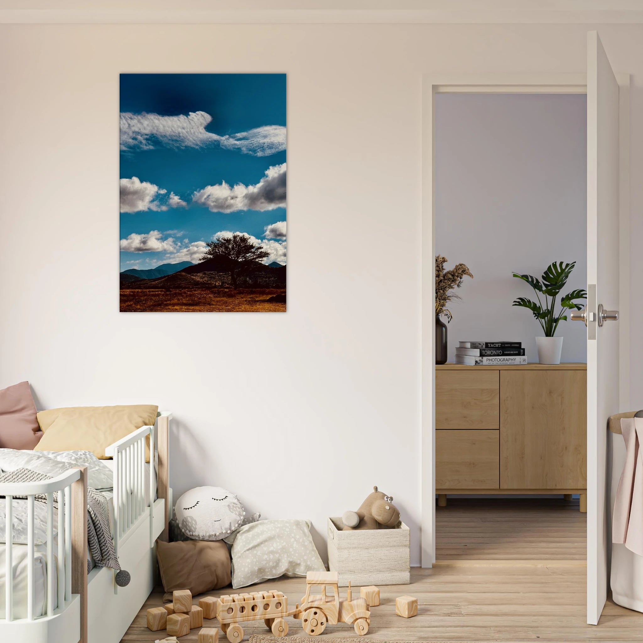 Oaxaca Mountains canvas artwork featuring vibrant colors from the Spring '26 travel collection by My Store.