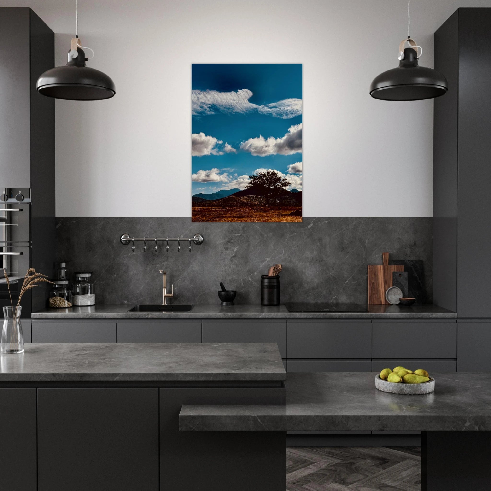 Oaxaca Mountains canvas artwork from the travel collection, showcasing vibrant colors and stunning landscapes.