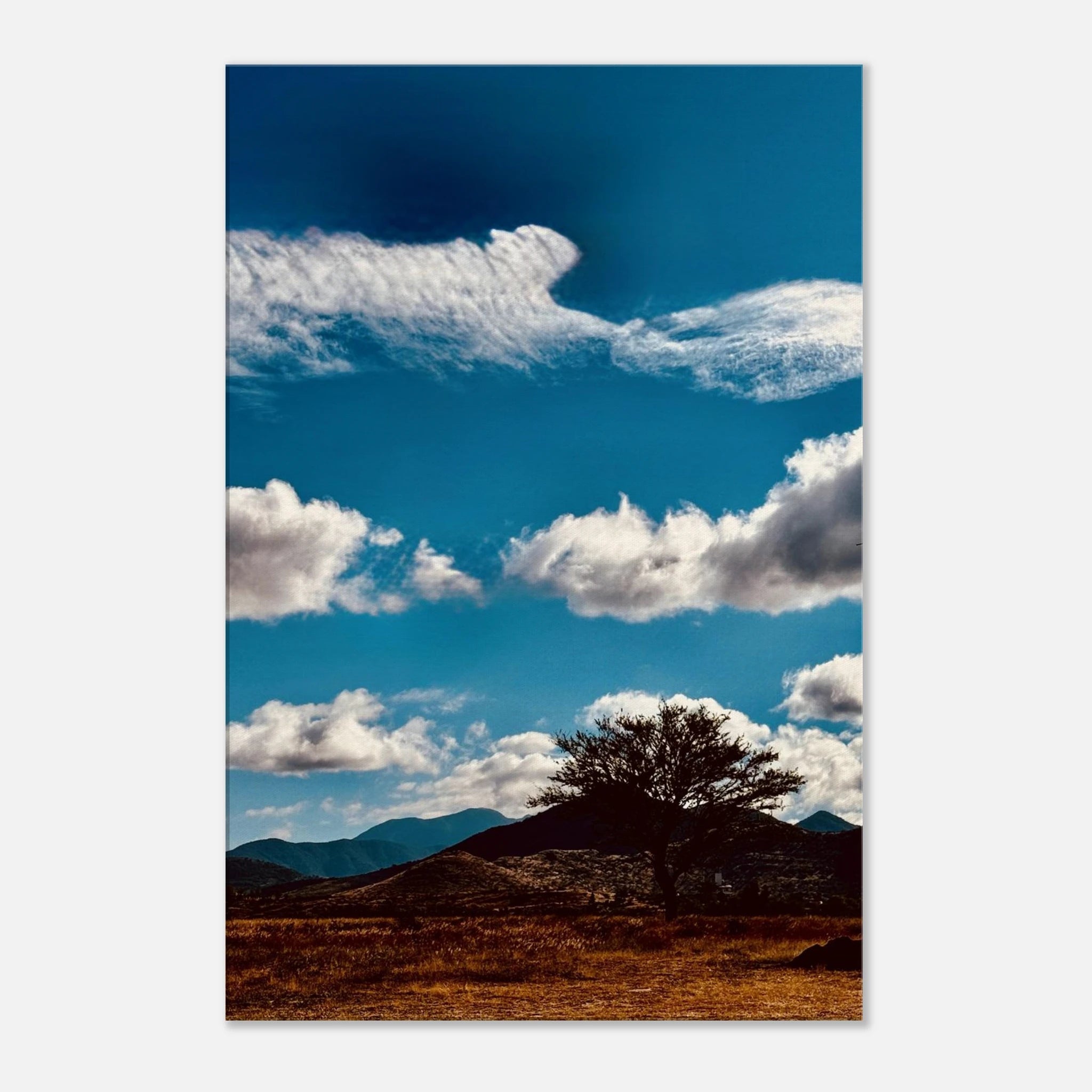 Oaxaca Mountains canvas artwork from Travel Collection, showcasing vibrant colors and scenic landscapes in Spring 26 edition.
