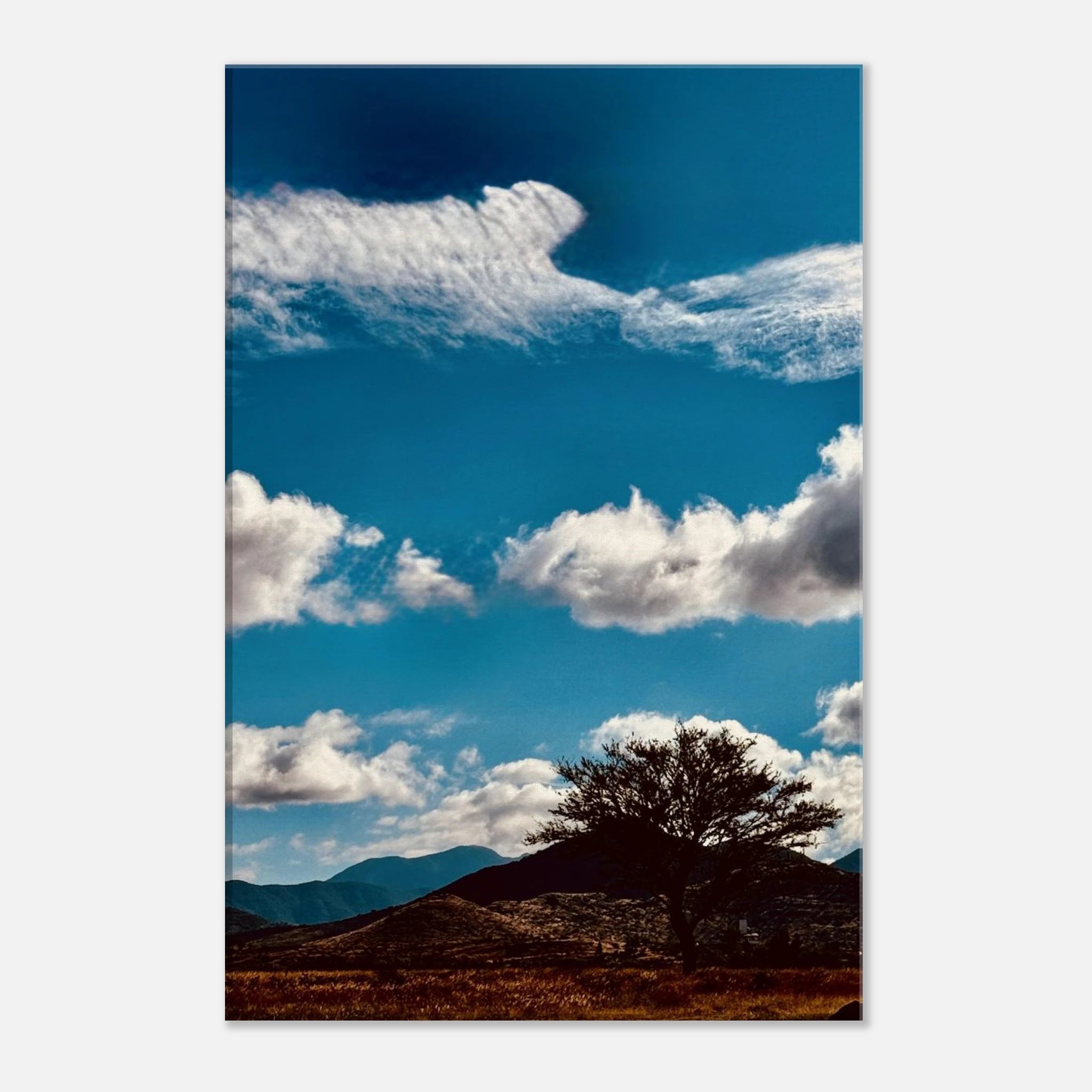 Oaxaca Mountains canvas artwork from the Travel Collection, featuring vibrant colors and scenic landscapes in spring.