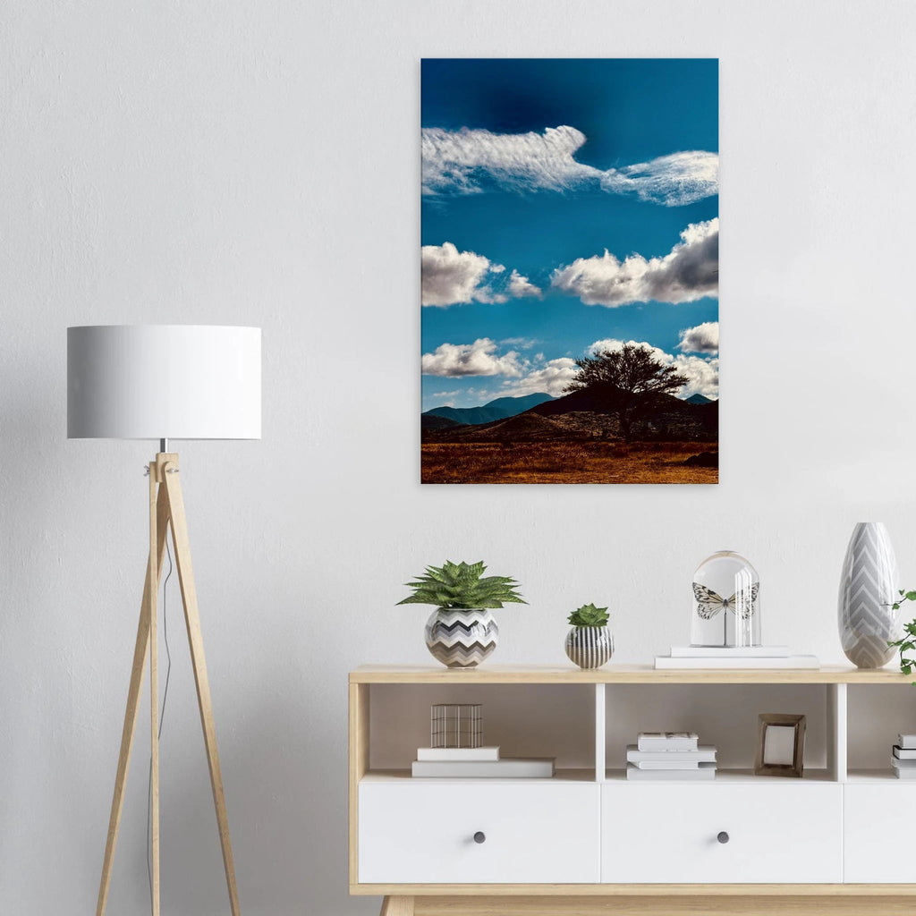 Canvas artwork of the Oaxaca Mountains from the Travel Collection by My Store, featuring vibrant colors and natural scenery.