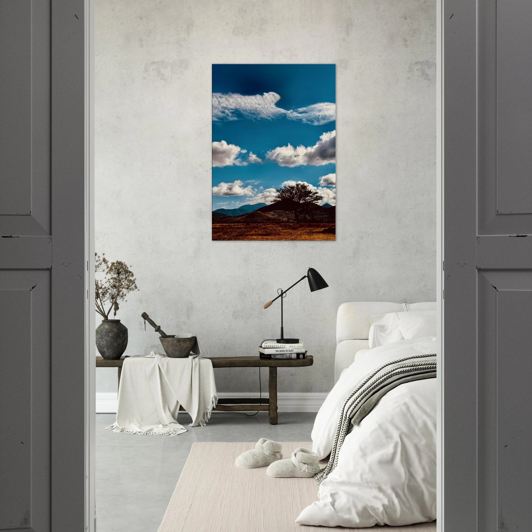 Oaxaca Mountains canvas artwork from the Travel Collection, featuring vibrant colors and scenic landscapes of Mexico.