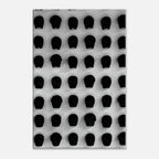 Black and white Monochrome Skull Grid canvas wall art by My Store, minimalist abstract photography for modern home decor.