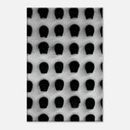 Black and white monochrome skull grid canvas wall art, minimalist statement photography print from the Travel Collection Studio Edition.