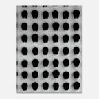 Black and white monochrome skull grid canvas wall art, minimalist statement photography print, 20x30 cm, abstract design.